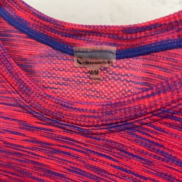 Celimawear Women's Pink and Blue Long Sleeve Climalite Top - Size Medium - Picture 3 of 4